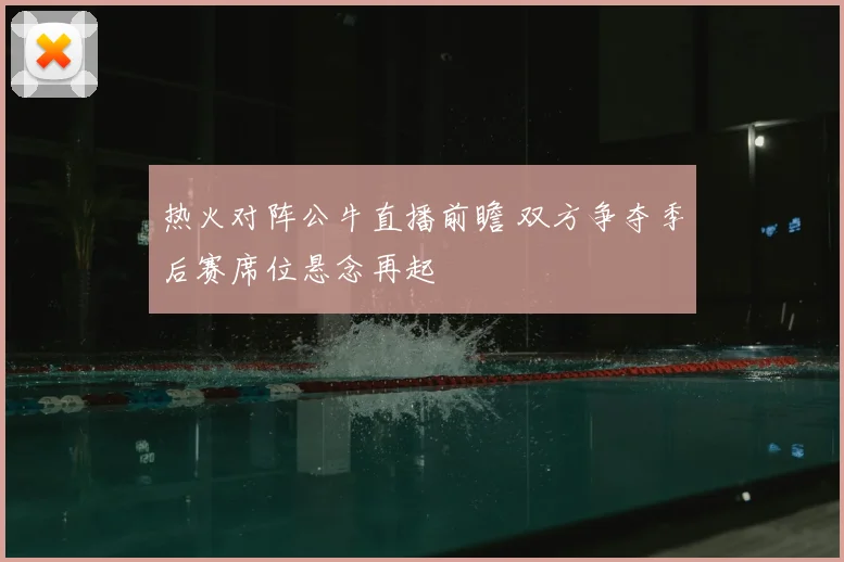 热火对阵公牛直播前瞻 双方争夺季后赛席位悬念再起